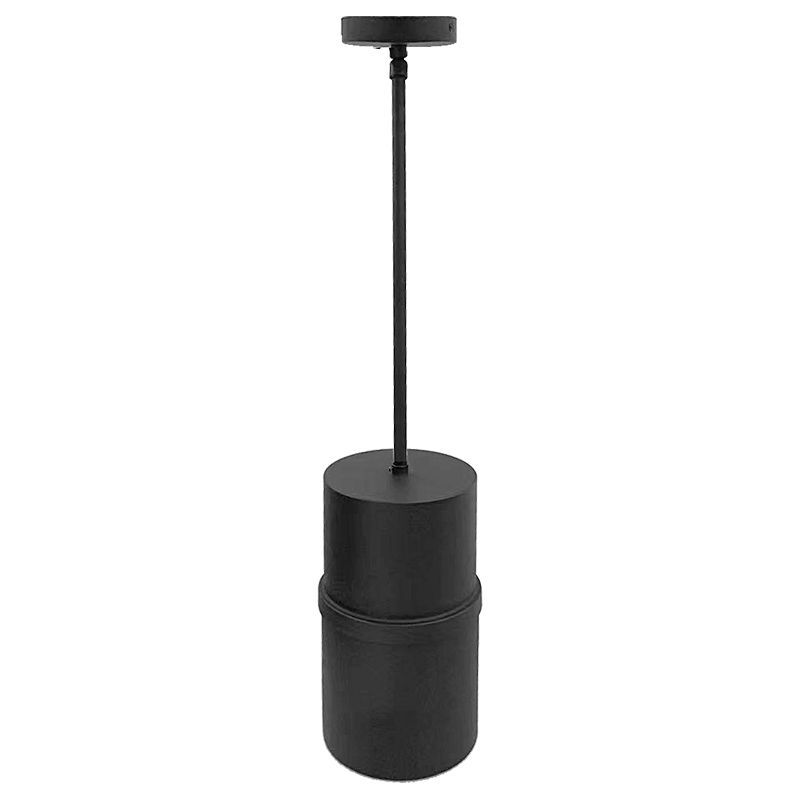 9" Round Architectural Ceiling & Suspended Decorative Extension Cylinder - Black