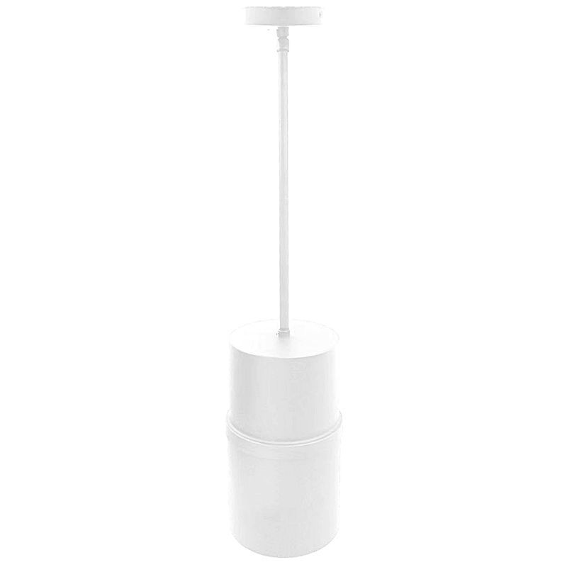 9" Round Architectural Ceiling & Suspended Decorative Extension Cylinder - White