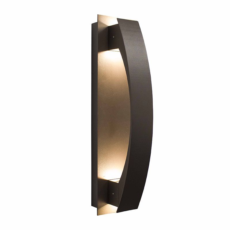 Crest Wall Scone Cover, Lunette Type - Bronze
