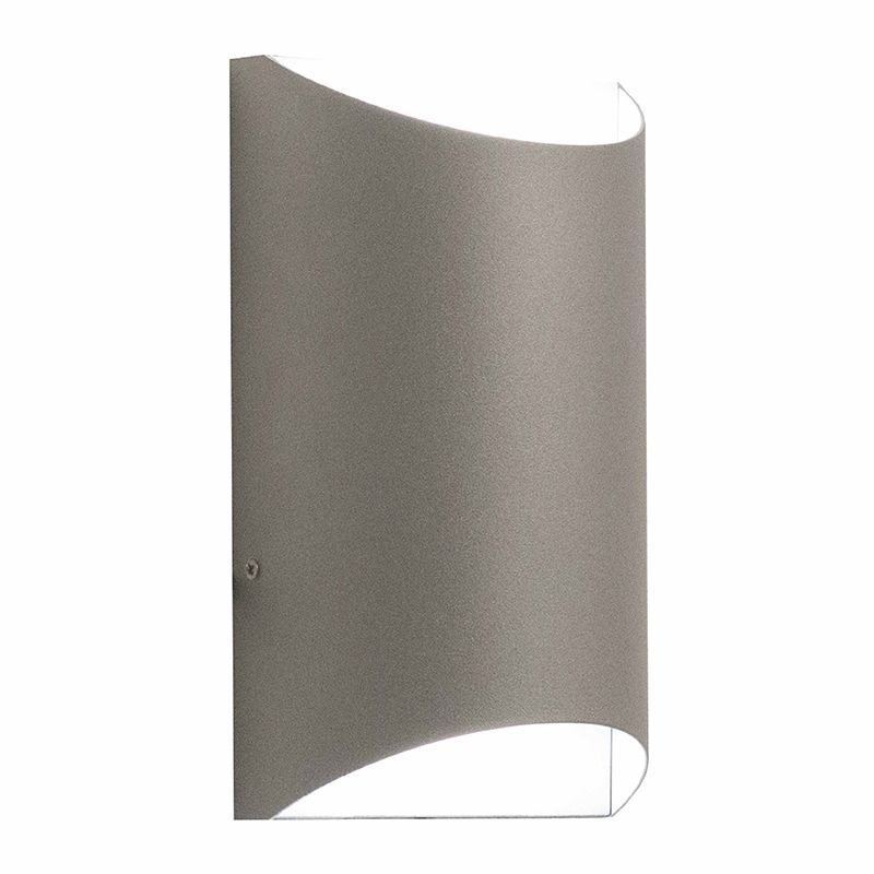 Westgate 15W, 3000K, CRES-51-SIL-15W-30K, Small Crest Wall Sconce, Tunnel - Silver