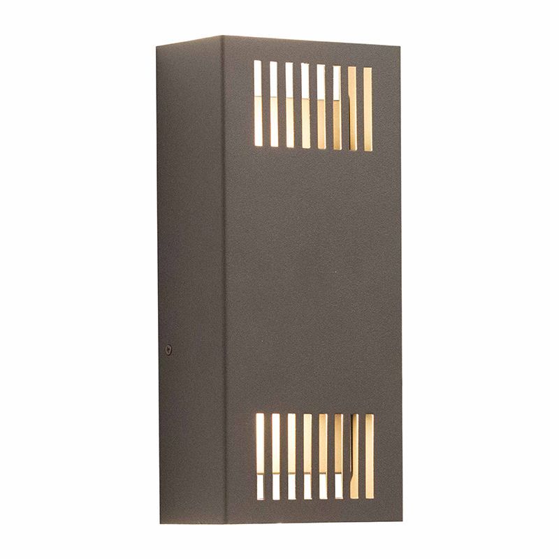 Small Crest Wall Sconce, Grille - Bronze