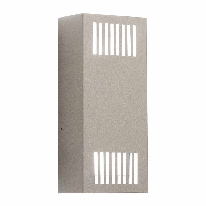 Westgate 15W, 4000K, CRES-52-SIL-15W-40K, Small Crest Wall Sconce, Grille - Silver