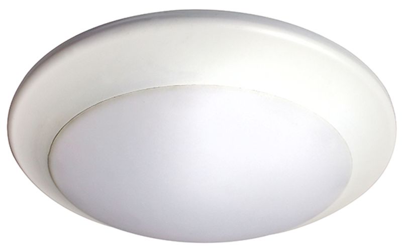 6" LED Round Disk Light - White