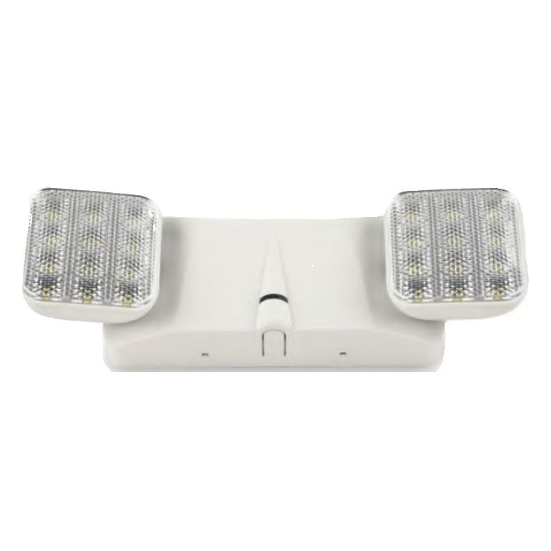 LED 2-Head Designer Emergency Light - White