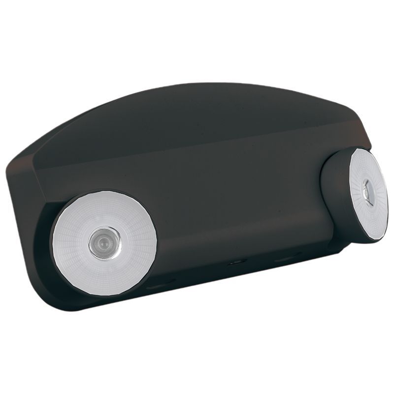 LED 2-Head Mini Emergency Light - Black