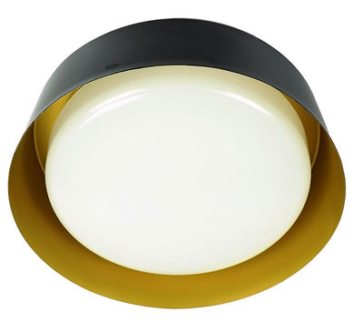 Westgate FCD-16-MCT-BG 16" LED Multi-CCT Modern Flush Mount Drum - Light/Gold