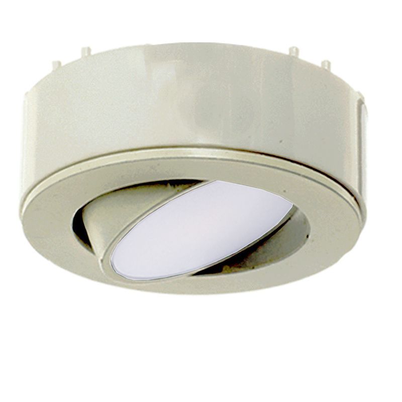 12V LED 3" Round Adjustable Puck Light - Brushed Nickel 