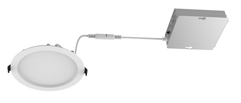 LED Ultra Slim Recessed Baffle Light - White