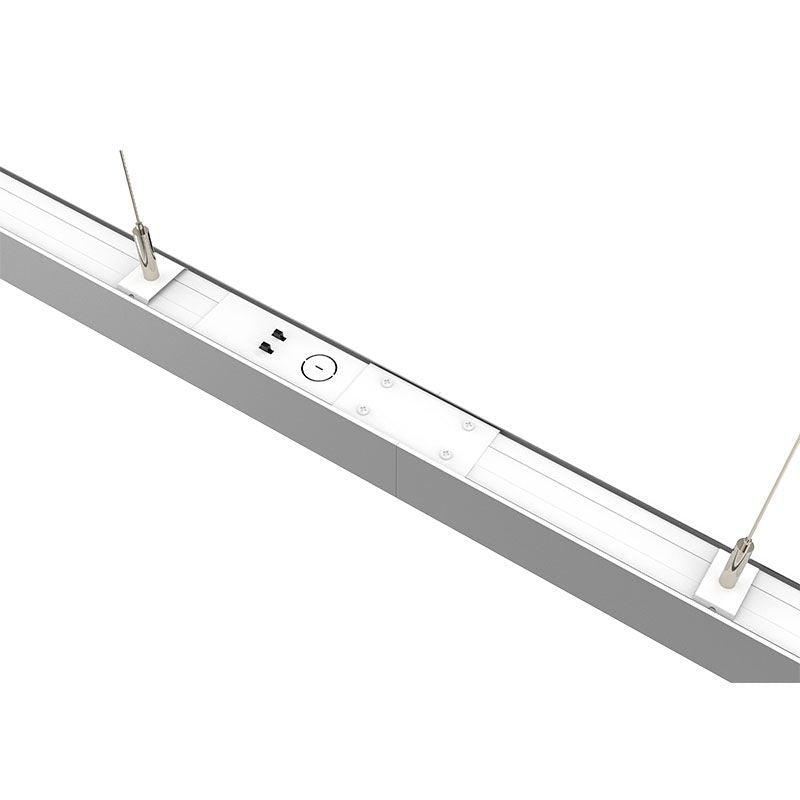 Builder Series Power & CCT Adjustable Linear Light Accessory Straight Linking Bracket - Silver