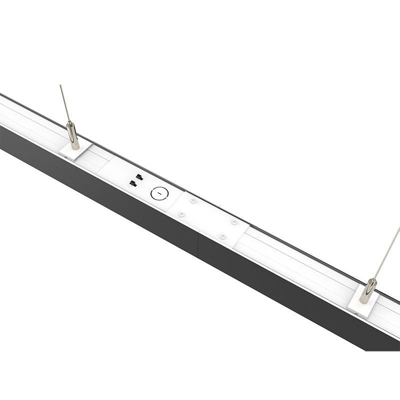 Builder Series Power & CCT Adjustable Linear Light Accessory Straight Linking Bracket - Black