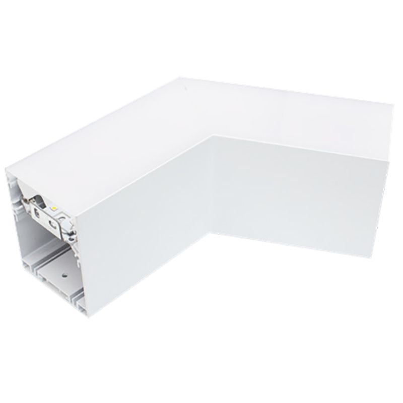 LED 2-3/4" Superior Architectural Seamless Linear 120° Corner Fixture - White