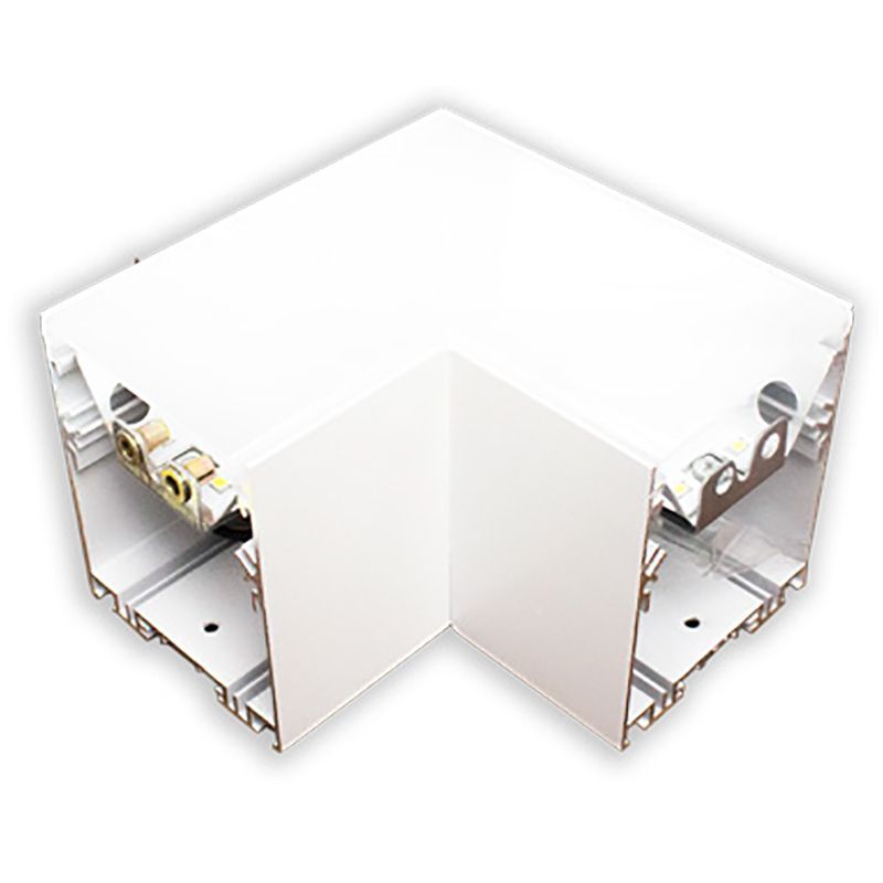 LED L-Shape 2-3/4" Superior Architectural Seamless Linear Corner Fixture - White