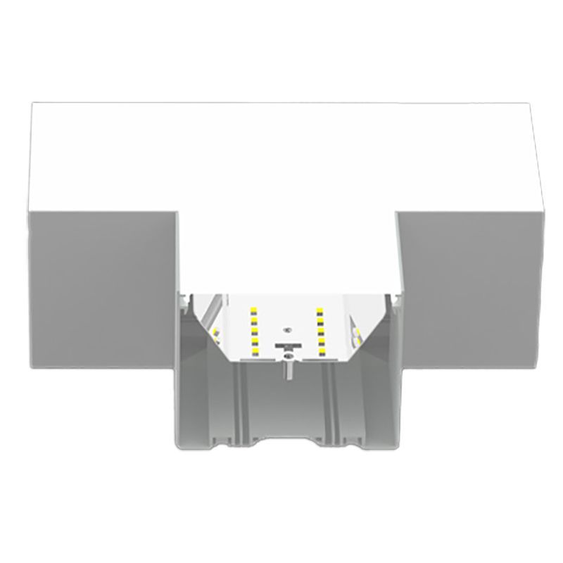 4" LED T-Shape Superior Architectural Seamless Linear Light Corner Fixture - White