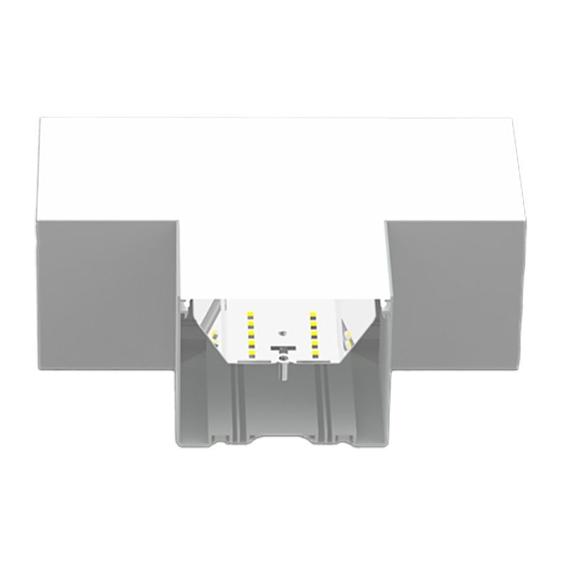 LED 6" T-Shape Superior Architectural Seamless Indirect Linear Light Corner Fixture Module - Sandy White