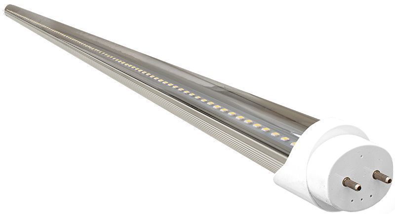 4' LED T8 Aluminum/PC Tube Lamp (A/C Direct) - Clear