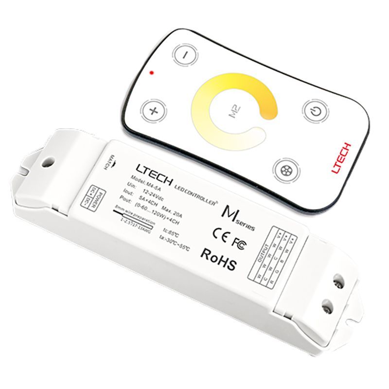  L-Tech White-tuning Ribbon Light Controller With Remote - White
