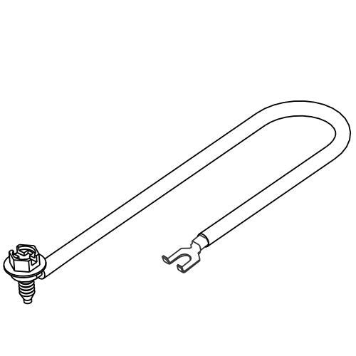 Orbit PTST-8 8" Green #12 Stranded Pigtail and Flanged Spade Terminal