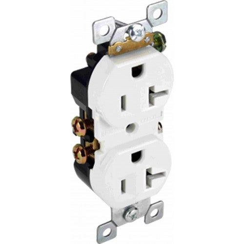 Orbit R20-SW 20A Duplex Receptacle Self-Grounding - White