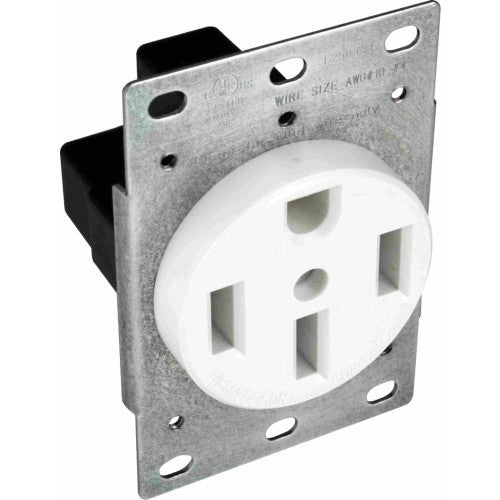 Orbit R50-4-W 50A 3P 4W 125/250V Range Receptacles - White