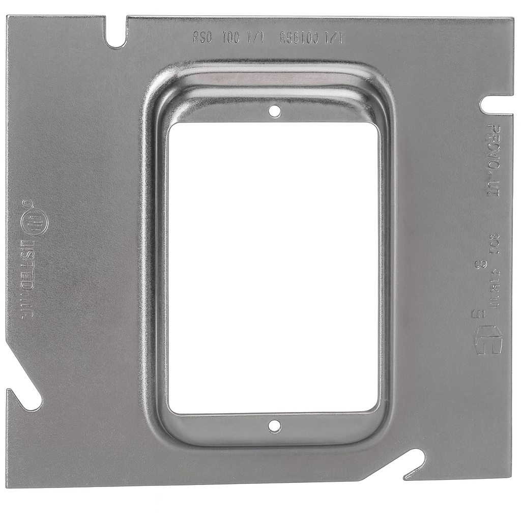 ⅝” Raised 5” Square (5S) 1 - Gang Mud Ring - Sonic Electric