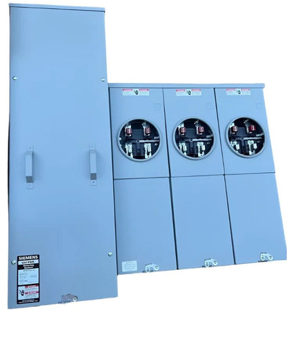 Siemens WEPK3311 Uni - PAK 300 - Amp 3 - Gang Ring Style EUSERC Multi - Family Metering - Sonic Electric