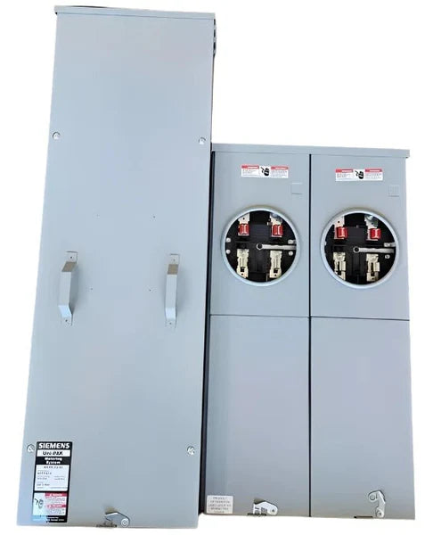 Siemens WPLK4212RJ 400-Amp 2-Gang Ringless Metering System with Lever Bypass - NEC2020,  NEMA 3R