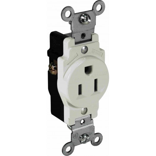 Orbit SR15-TR-I 15A 125V Single Receptacle Tamper Resistant - Ivory