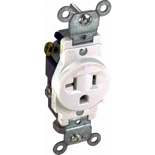 Orbit SR20-I 20A 120V Single Receptacle - Ivory