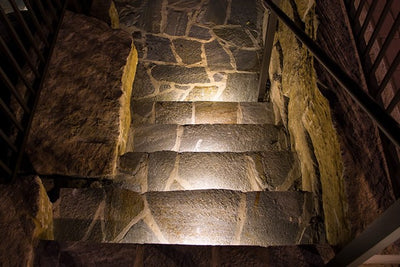 ABBA Lighting STB14 Integrated Aluminum Hardscape/Edge Light, 3W LED, 3000K/5000K, 270 Lumens, 12V AC/DC, IP65 - Bronze Finish