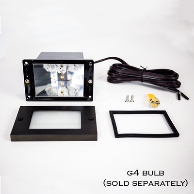 ABBA Lighting STB15-DB Brass Step Light, G4 12V LED Compatible, Heavy-Duty Cast Brass, IP65 - Dark Brass Finish