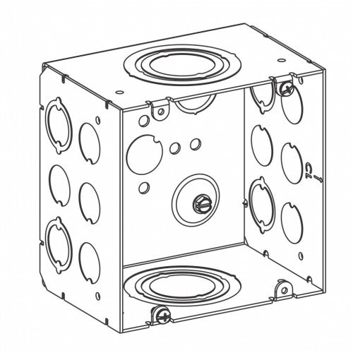 Orbit T5B-50/200 True 5" Square Box, 3-1/4" Deep, 1/2" To 1" MKO, 1" To 2" CKO