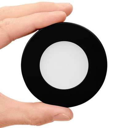 Ultra - Slim 2.5 Inch LED Puck Light Kit, 3 Light Pack with Dimmer, 3W, DC 12V, 3 CCT Changeable - Sonic Electric