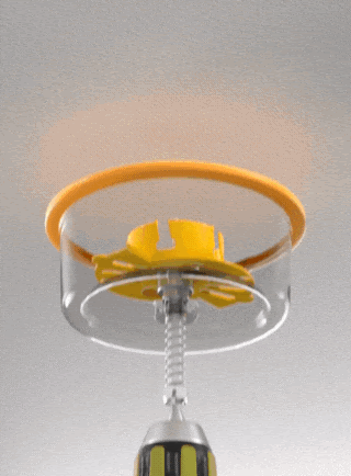 Elco EL4500 4" Trimless Adjustable Hole Saw for Trimless Spackle Frames