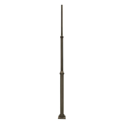 Westgate 120In Decorative Pole D1 Series, 3Pc, 2.36In Tenon, Bronze Led Outdoor Light - Bronze - Sonic Electric