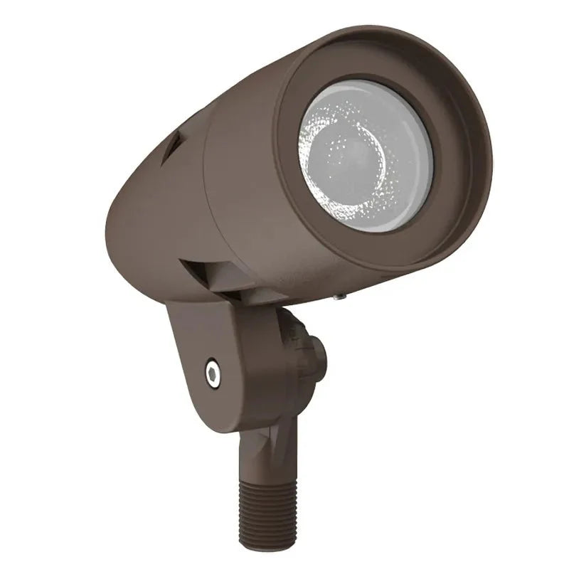 Westgate 10W, 3000K, FLDXPRO-MD-10-30W-MCTPB-BR-10W-30K, 120V Bullet Flood Lights with Integrated Photocell and 3CCT Switch - Dark Bronze