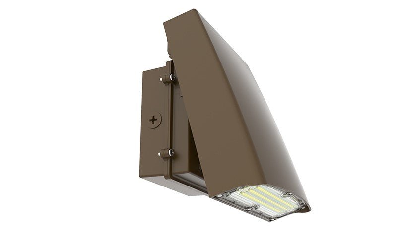 Westgate 30W, 3000K, LWAX-MD-20-50W-MCTP + LWA-SH2-30W-30K, 120V Power & CCT Adjustable Cutoff Wall Pack - Dark Bronze