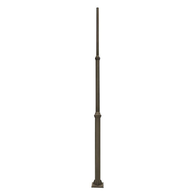 Westgate 144In Decorative Pole D1 Series, 3Pc, 2.36In Tenon, Bronze Led Outdoor Light - Bronze - Sonic Electric
