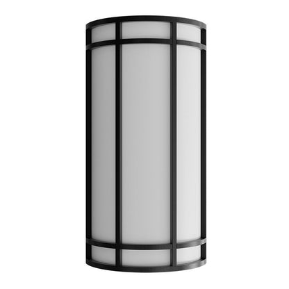 Westgate 18" Outdoor/Indoor LED Decorative Wall Sconce, 25W, 5000K, Led Commercial Lighting - Black - Sonic Electric