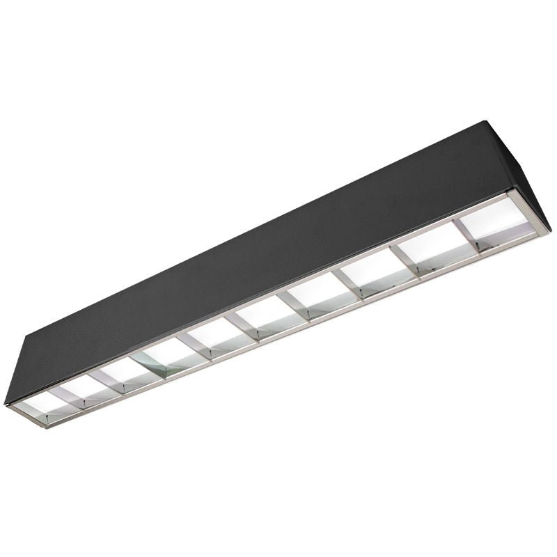 Westgate 20W, 5000K, SCX - 2FT - 20W - MCT4 - D - LUV, 2' LED 2 - 3/4" Black Superior Architectural Seamless Linear Light with Louver Lens - Black - Sonic Electric