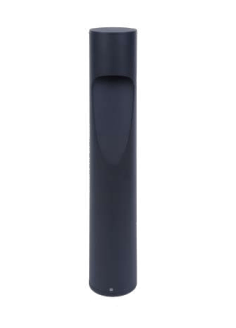 Westgate 26in Round Path Bollard 4.75in, 15W, 5000K, Led Outdoor Light - Bronze - Sonic Electric