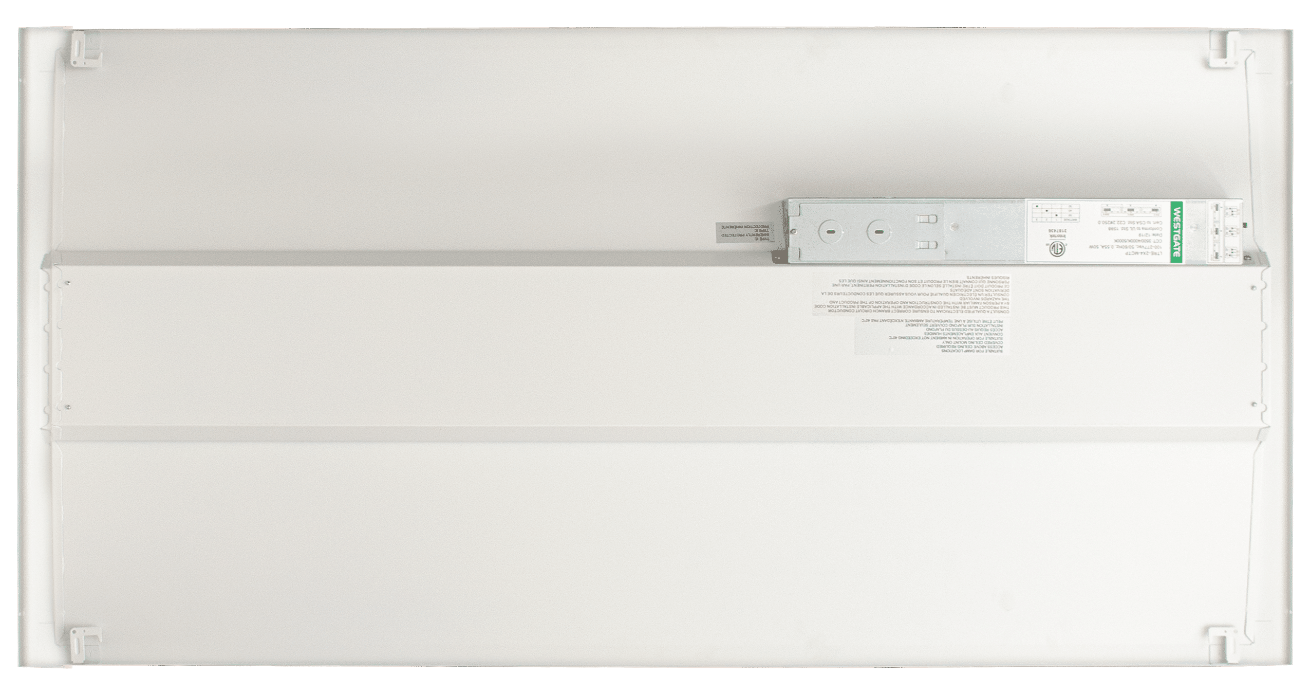 Westgate 2x4 Grille Troffer, 50W, 5000K, Led Outdoor Light - Sonic Electric