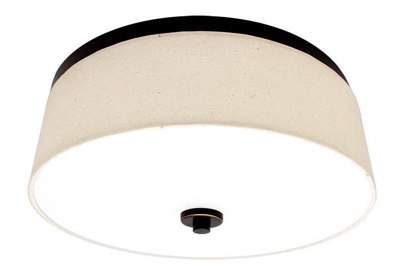 Westgate 45W, 3000K, LCFF - 22 - MCT5 - BR, LED Multi - CCT Integrated Fabric Drum - Bronze - Sonic Electric