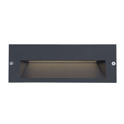 Westgate 8x3In Square Step Light, 10W/15W, 3000K/4000K/5000K, Led Outdoor Light - Graphite - Sonic Electric