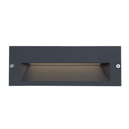 Westgate 8x3In Square Step Light, 10W/15W, 3000K/4000K/5000K, Led Outdoor Light - Graphite - Sonic Electric