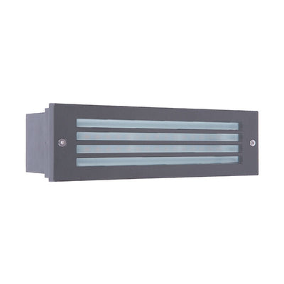 Westgate 8x3In Square Step Light, 15W, 5000K, Led Outdoor Light - Graphite - Sonic Electric
