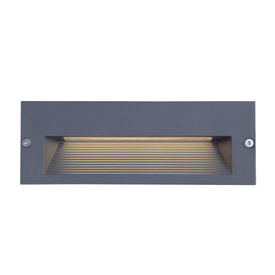 Westgate 8x3In Square Step Light, 15W, 5000K, Led Outdoor Light - Graphite - Sonic Electric