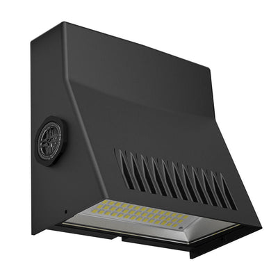Westgate Adjustable LED Mini Cutoff Wallpack, 10W/15W/24W, 3000K/4000K/5000K, Led Outdoor Light - Black