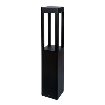 Westgate BOL - 608 - 26 - S - MCTP - BK, Square Bollard Open Design, 25W, 50K, Led Outdoor Lighting - Black - Sonic Electric