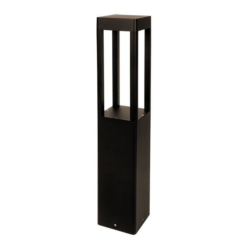 Westgate BOL - 608 - 32 - S - MCTP - BR, Square Bollard Open Design, 25W, 50K, Led Outdoor Lighting - Bronze - Sonic Electric