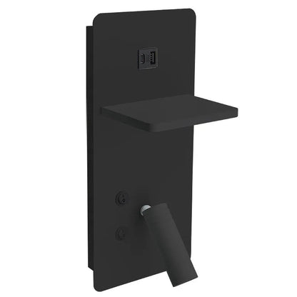 Westgate BRL - SV - BK, Westgate Bedside Vertical Reading Lamp with Backlight, 10W 3000K Multiple Finishes - Bronze - Sonic Electric